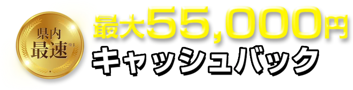 最大55,000円キャッシュバック